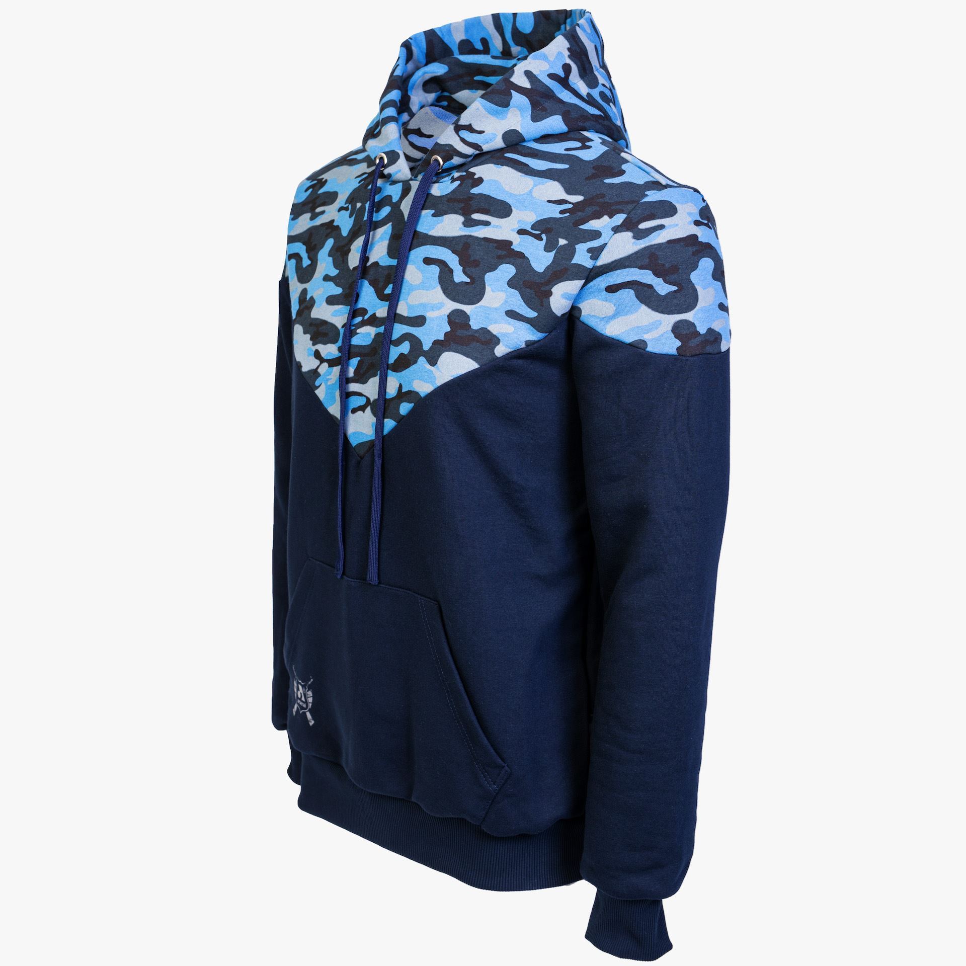 Arsenal Large Blue Camo Cotton-Poly Relaxed Fit Ascend Pullover Hoodie - Image 2