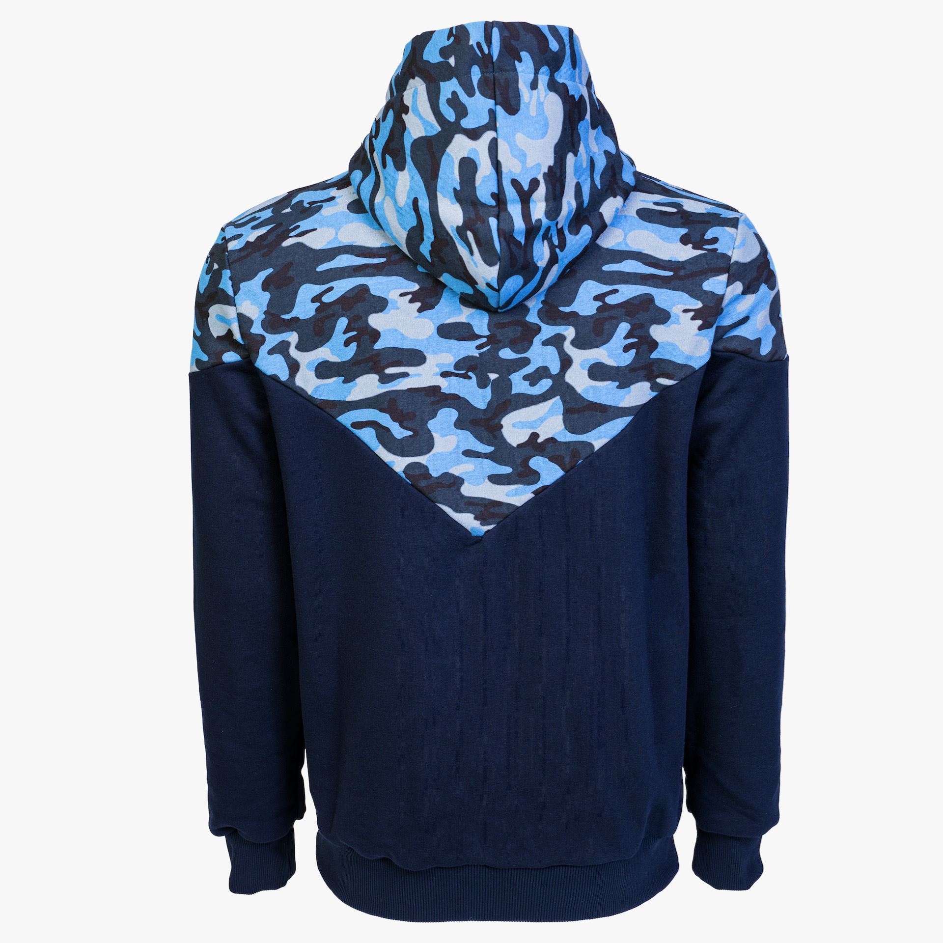 Arsenal Large Blue Camo Cotton-Poly Relaxed Fit Ascend Pullover Hoodie - Image 3
