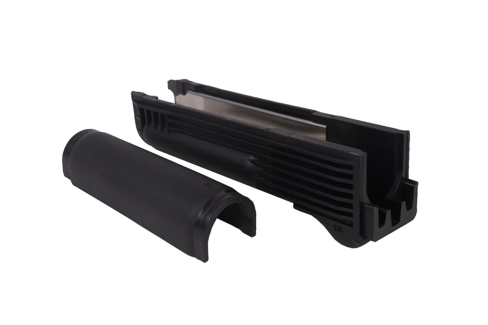 Arsenal Black Polymer Handguard Set with Stainless Steel Heat Shield for Stamped Receivers - Image 3