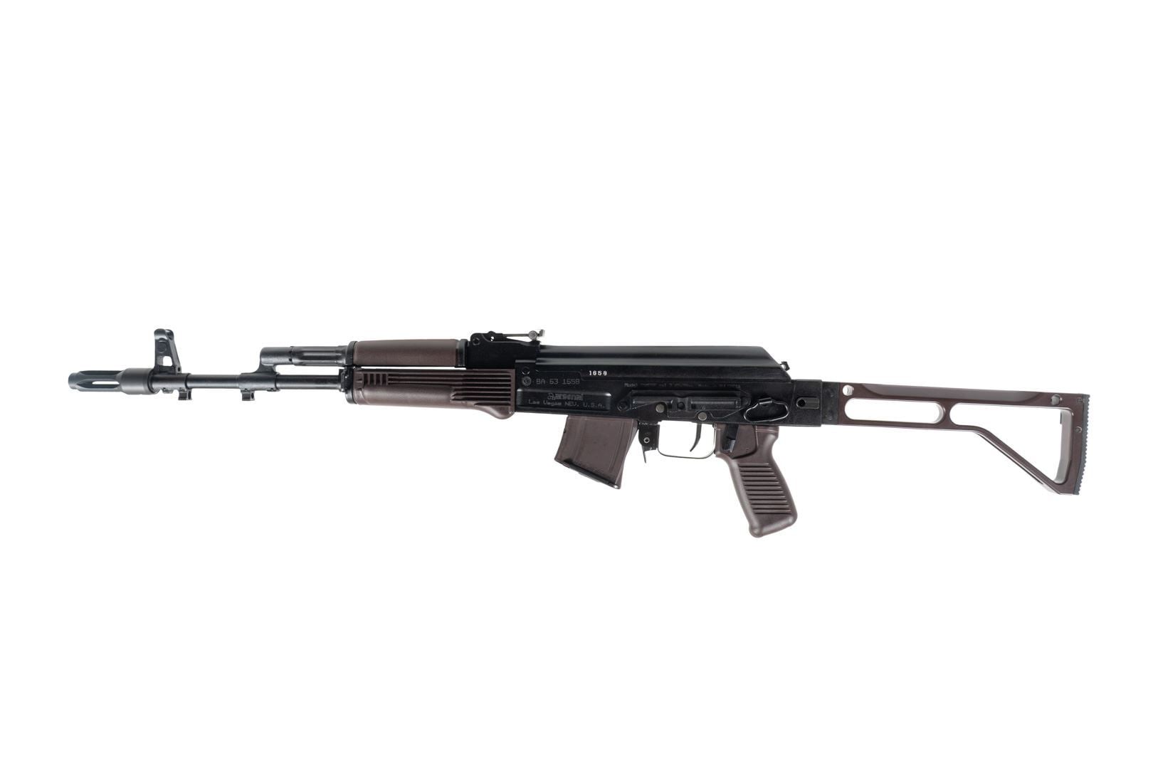 Arsenal SAM7SF 7.62x39mm Semi-Auto AK-47 Rifle with Aluminum Side Folding Stock and Arsenal Hard Case Plum - Image 2