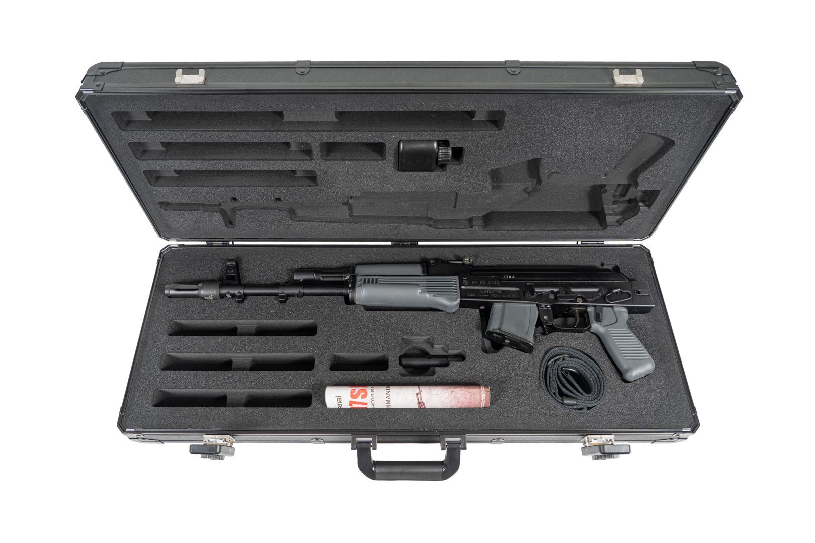 Arsenal SAM7SF 7.62x39mm Semi-Auto AK-47 Rifle with Aluminum Side Folding Stock and Arsenal Hard Case Gray - Image 3