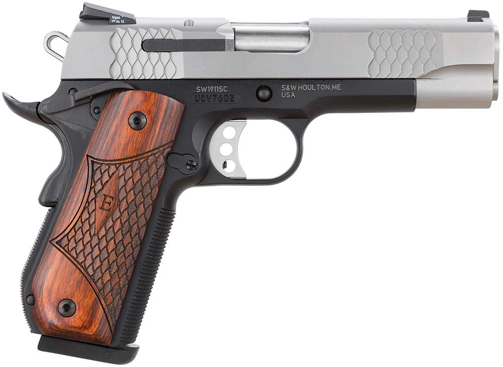 SMITH AND WESSON SW1911SC 45A 4.25" SS NS E-SER