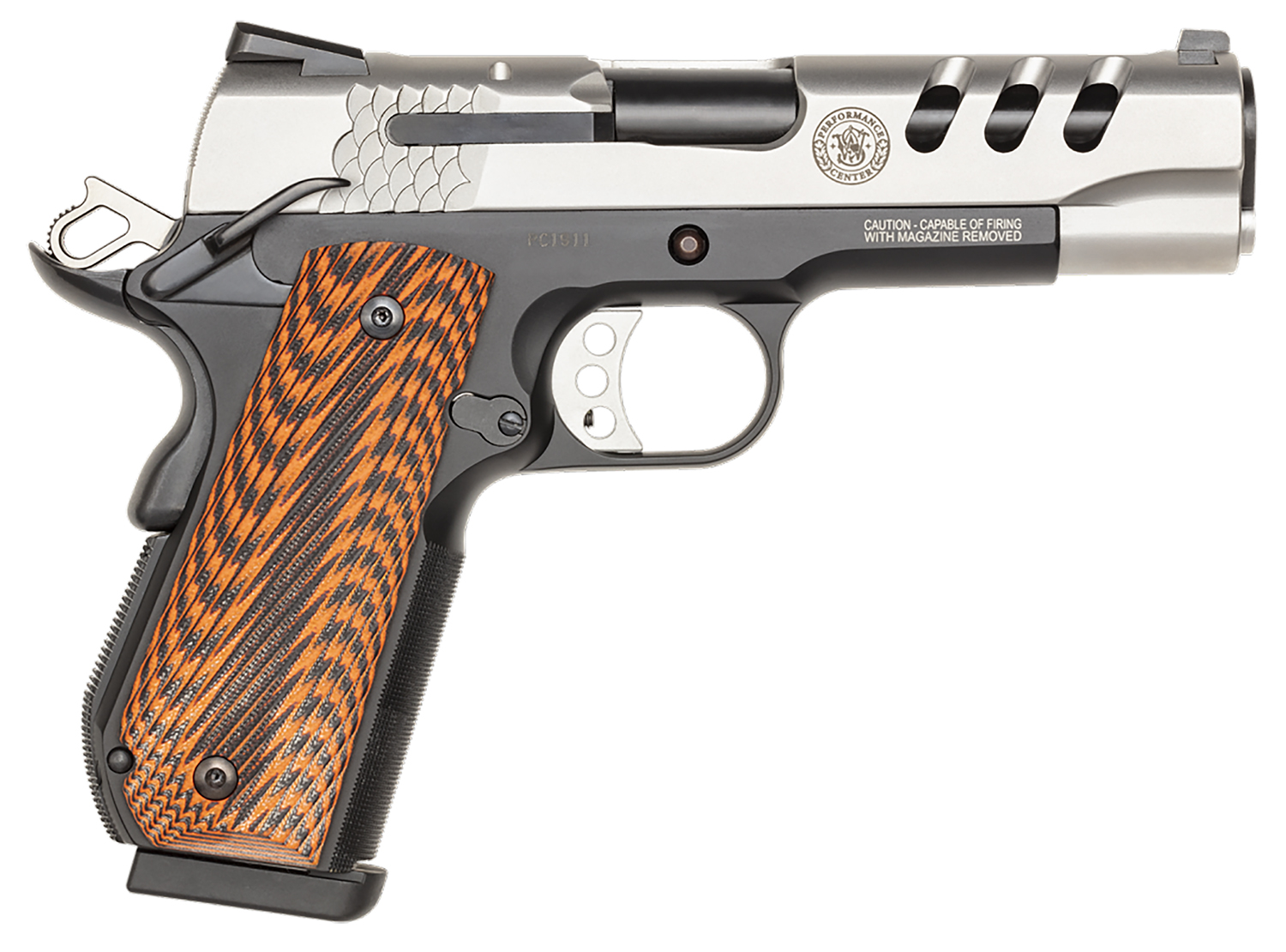 SMITH AND WESSON SW1911PCRB 45ACP 4.25" SS FS