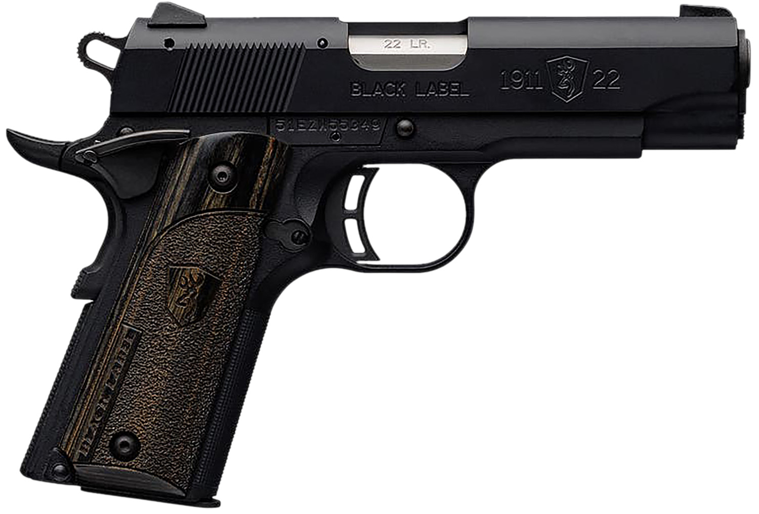 BROWNING 1911-22 BLK LBL CMP 22LR 10+1