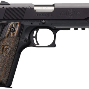 BROWNING 1911-22 A1 BLK LBL 22LR RAIL