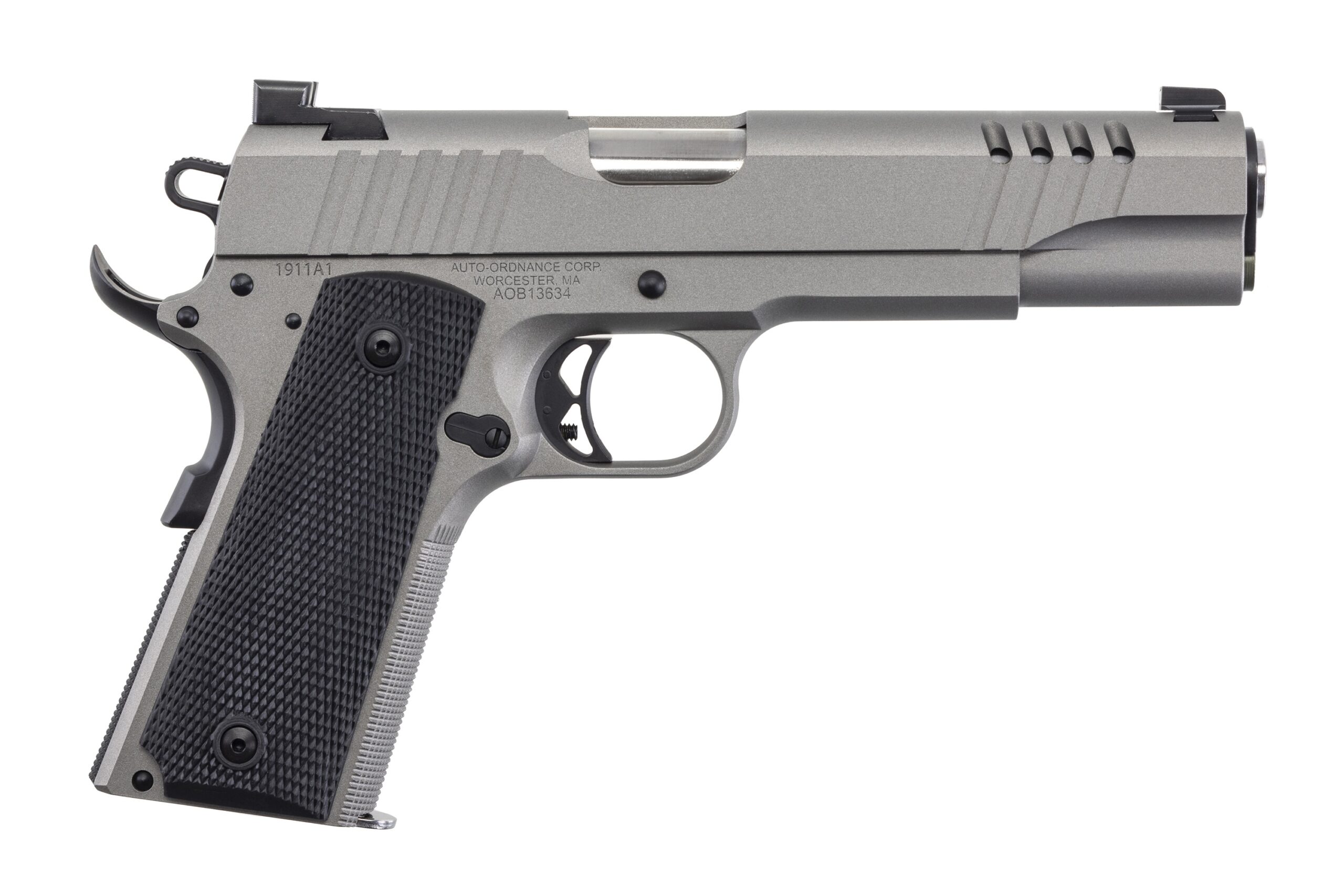 AUTO-ORDNANCE - THOMPSON 1911 45ACP STAINLESS 7+1 NS #