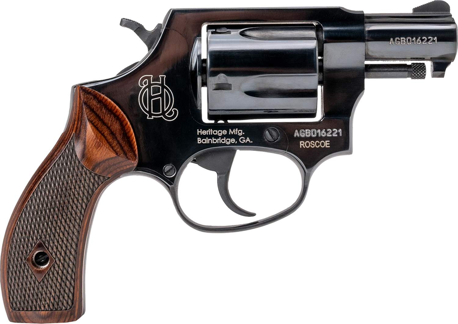 HERITAGE MANUFACTURING ROSCOE 38SPL BL/WD 2" 5RD