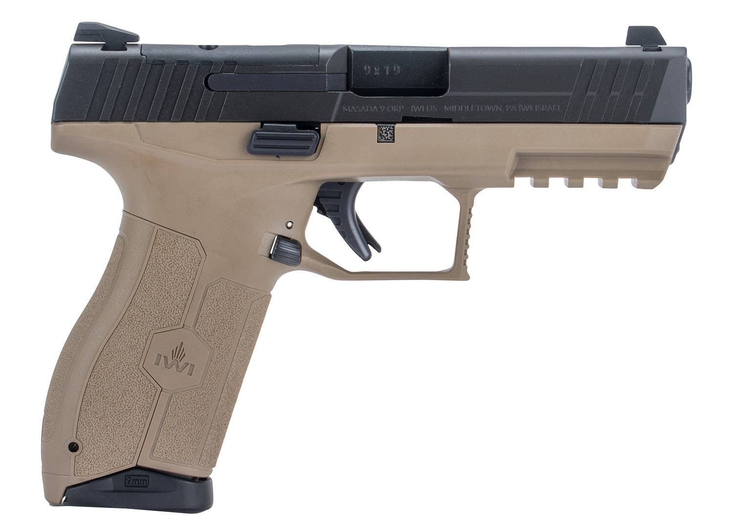 IWI - ISRAEL WEAPON INDUSTRIES MASADA OR 9MM POLY 4" FDE 10+1