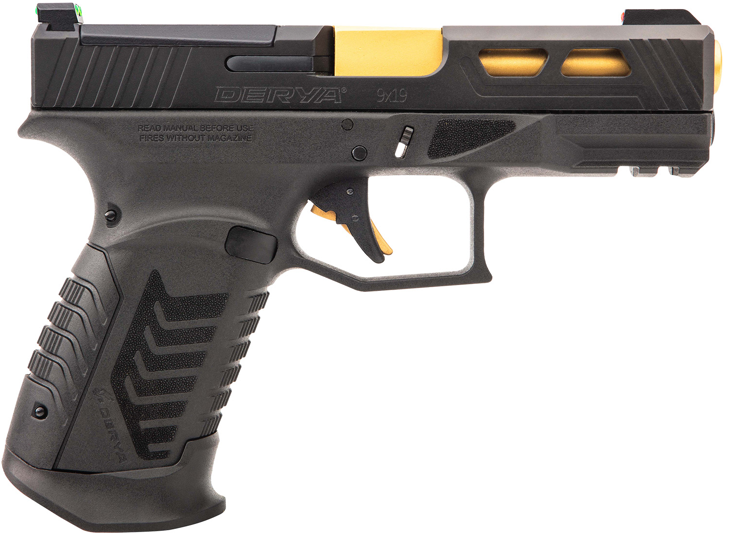 DERYA ARMS DY9 9MM BK/GLD 10+1 3.8" OR US