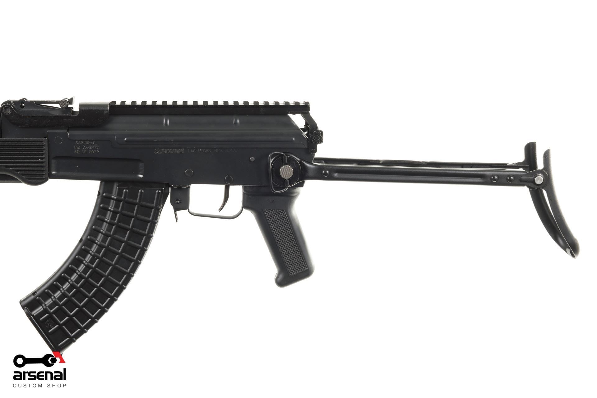 Arsenal SAS M-7 Under-Folder Arsenal Black Cerakote AK47 Picatinny Rail System Limited Edition - Image 3