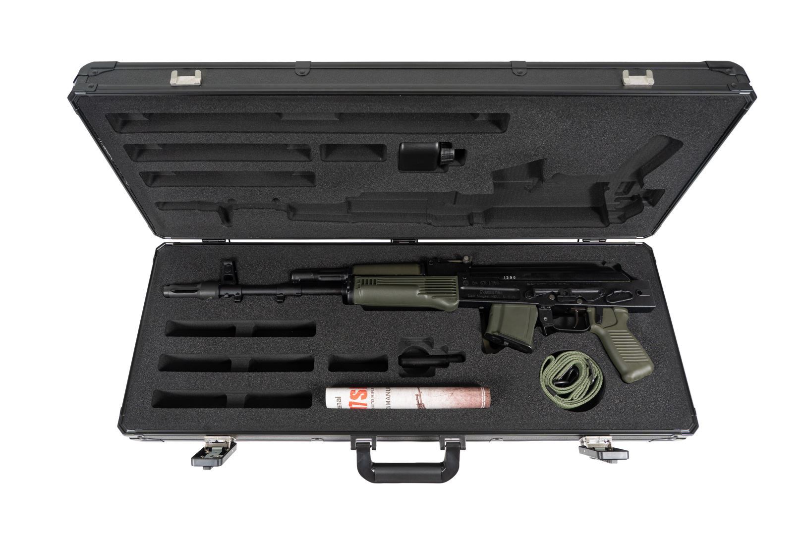 Arsenal SAM7SF 7.62x39mm Semi-Auto AK-47 Rifle with Aluminum Side Folding Stock and Arsenal Hard Case OD Green - Image 3