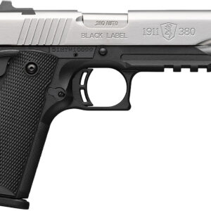 BROWNING 1911-380 380ACP SS 4.25" RAIL#