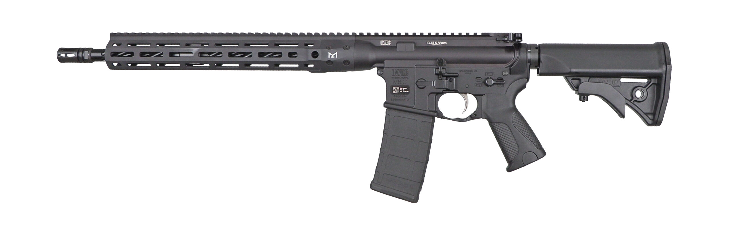 LWRC DI 5.56MM BLK 16.1" 30+1 M-LOK