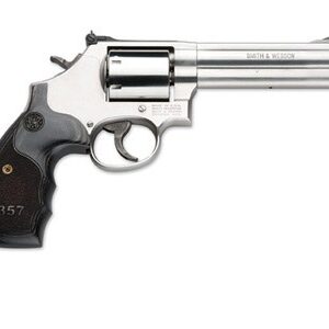 SMITH AND WESSON 357MAG SER 357M/38S 5" SS/LAM