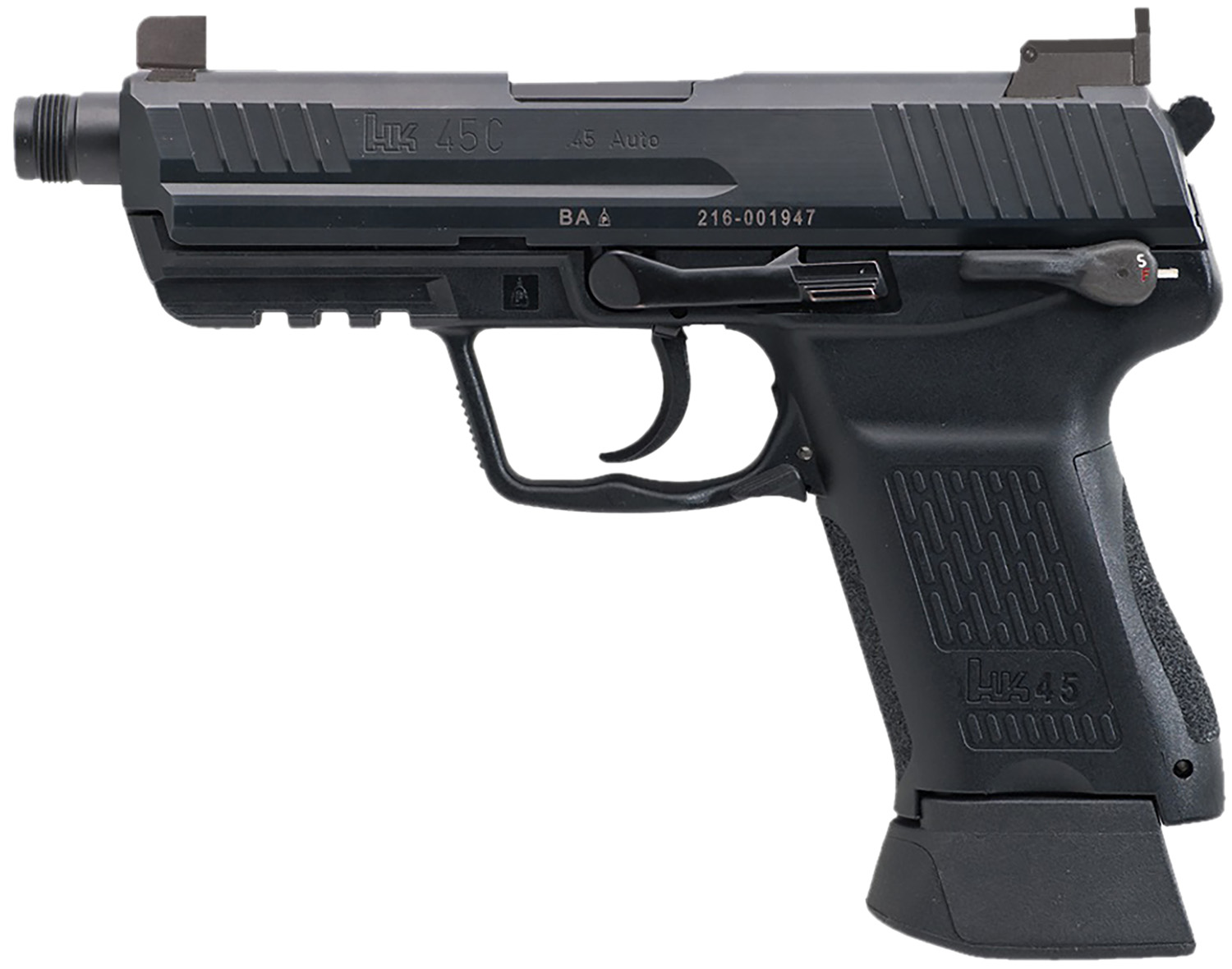 HECKLER AND KOCH (HK USA) HK45C TACT V1 45ACP SFTY NS